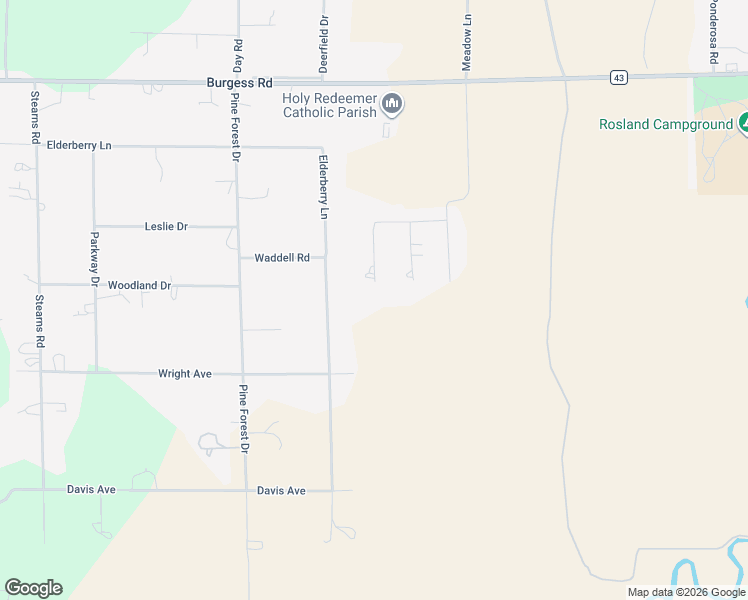 map of restaurants, bars, coffee shops, grocery stores, and more near 52216 Moose Road in La Pine