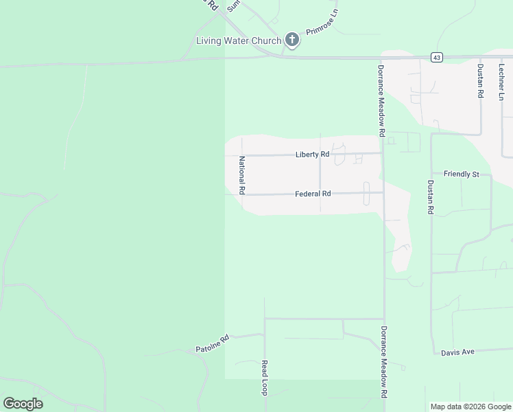 map of restaurants, bars, coffee shops, grocery stores, and more near 52210 National Road in La Pine