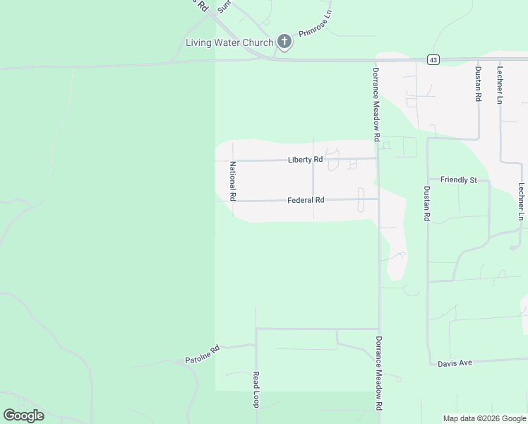 map of restaurants, bars, coffee shops, grocery stores, and more near 15461 Federal Road in La Pine