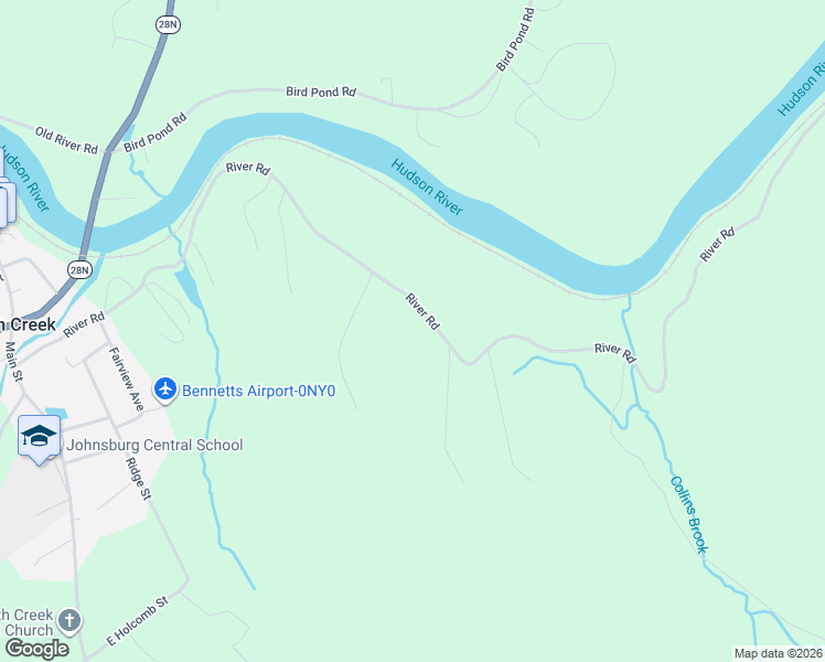 map of restaurants, bars, coffee shops, grocery stores, and more near 406-782 River Road in North Creek