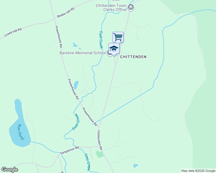 map of restaurants, bars, coffee shops, grocery stores, and more near 199 Chittenden Road in Chittenden