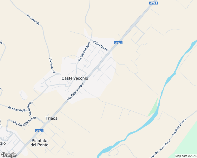 map of restaurants, bars, coffee shops, grocery stores, and more near 33 Via Martiri delle Foibe in Provincia di Pesaro e Urbino