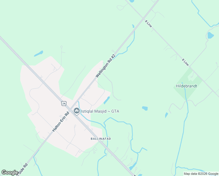 map of restaurants, bars, coffee shops, grocery stores, and more near in Halton Hills