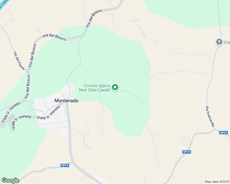 map of restaurants, bars, coffee shops, grocery stores, and more near Via Fuori Il Fosso in Provincia di Ancona