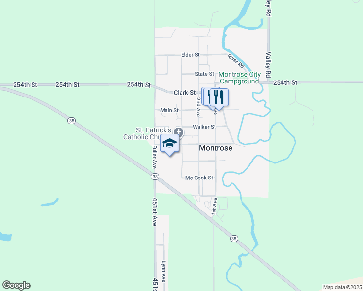 map of restaurants, bars, coffee shops, grocery stores, and more near 309 Church Avenue in Montrose