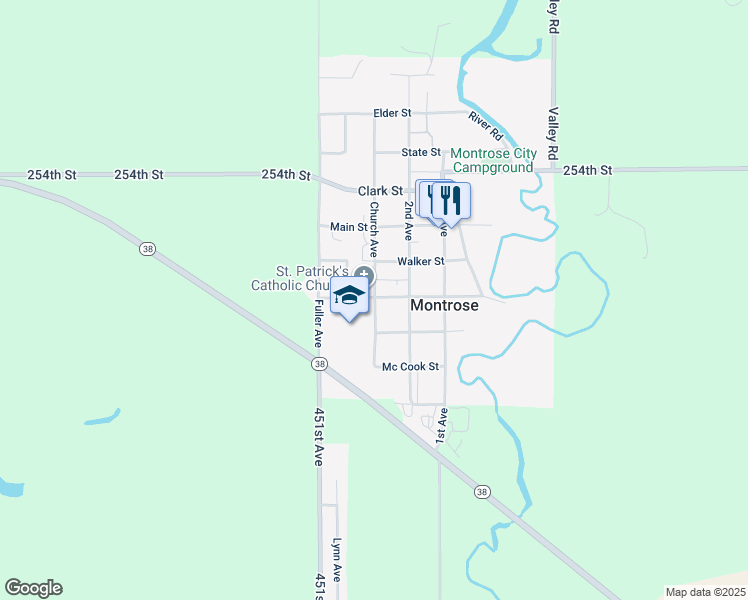 map of restaurants, bars, coffee shops, grocery stores, and more near 309 Church Avenue in Montrose