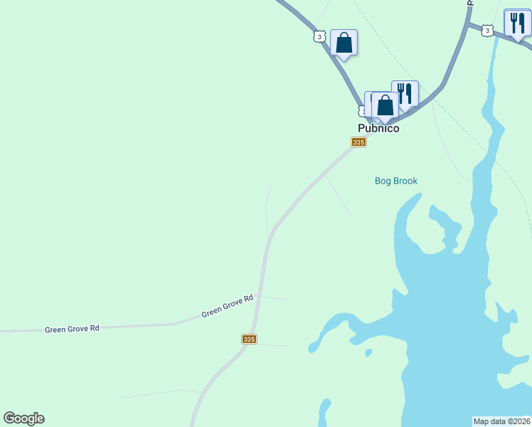 map of restaurants, bars, coffee shops, grocery stores, and more near Cross Road in Argyle
