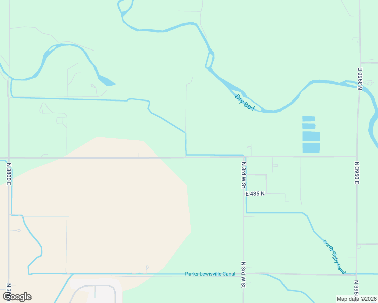 map of restaurants, bars, coffee shops, grocery stores, and more near 3879 East 500 Road North in Rigby
