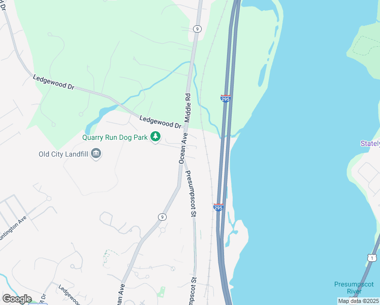 map of restaurants, bars, coffee shops, grocery stores, and more near 1021 Ocean Avenue in Portland