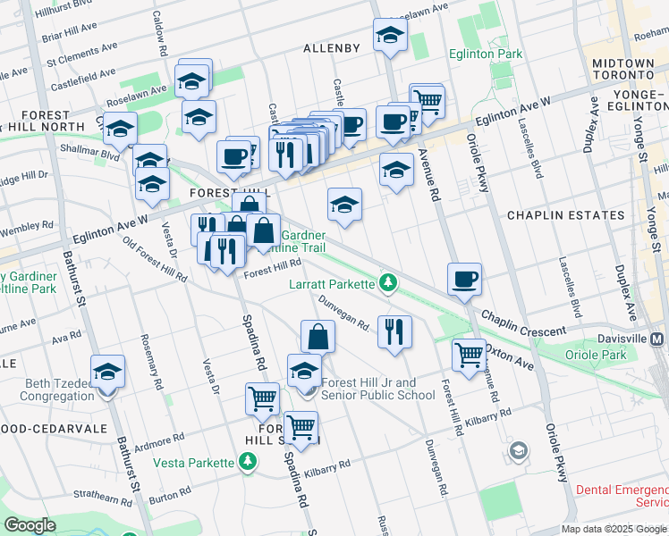 Forest Hill Toronto Map 255 Forest Hill Road, Toronto On - Walk Score