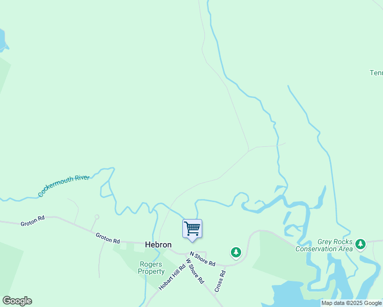 map of restaurants, bars, coffee shops, grocery stores, and more near 69 Braley Road in Hebron