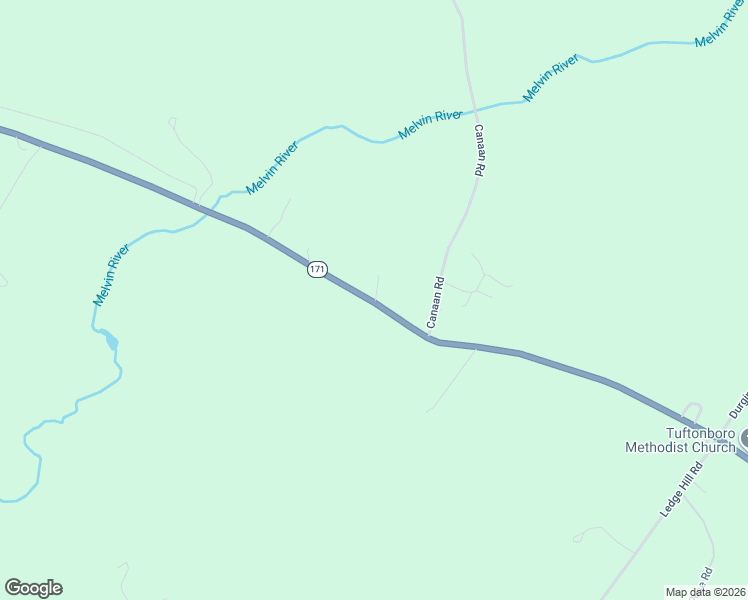 map of restaurants, bars, coffee shops, grocery stores, and more near 195 Mountain Road in Tuftonboro