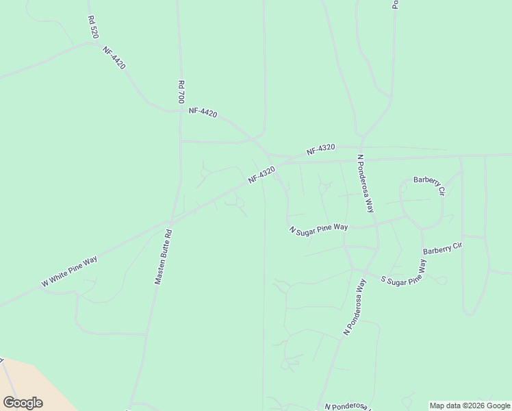 map of restaurants, bars, coffee shops, grocery stores, and more near 14691 White Pine Way in La Pine