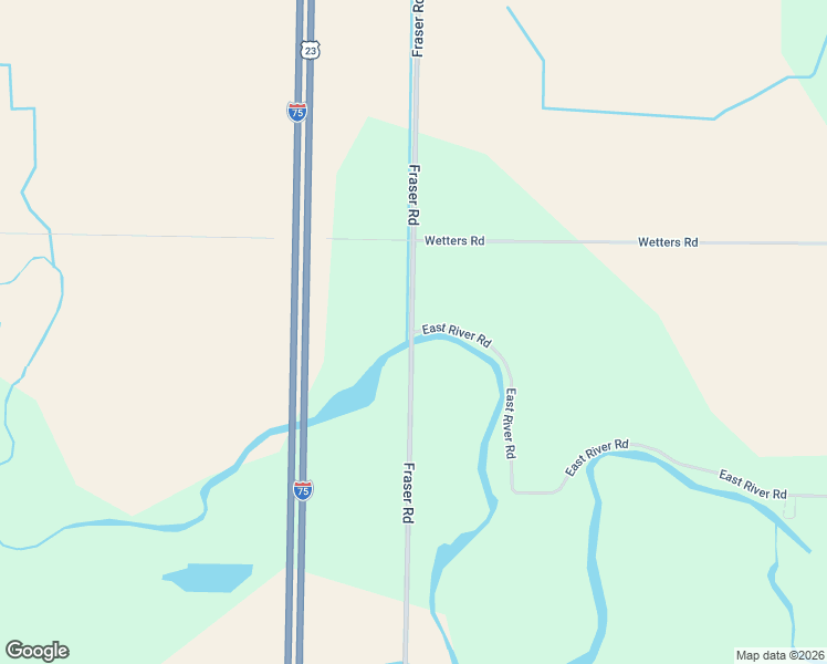 map of restaurants, bars, coffee shops, grocery stores, and more near 1001 East River Road in Kawkawlin