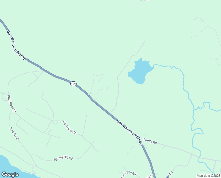 map of restaurants, bars, coffee shops, grocery stores, and more near Beaver Pond Road in Moultonborough