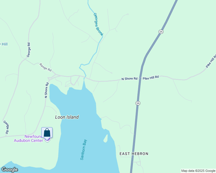map of restaurants, bars, coffee shops, grocery stores, and more near 454 North Shore Road in Hebron