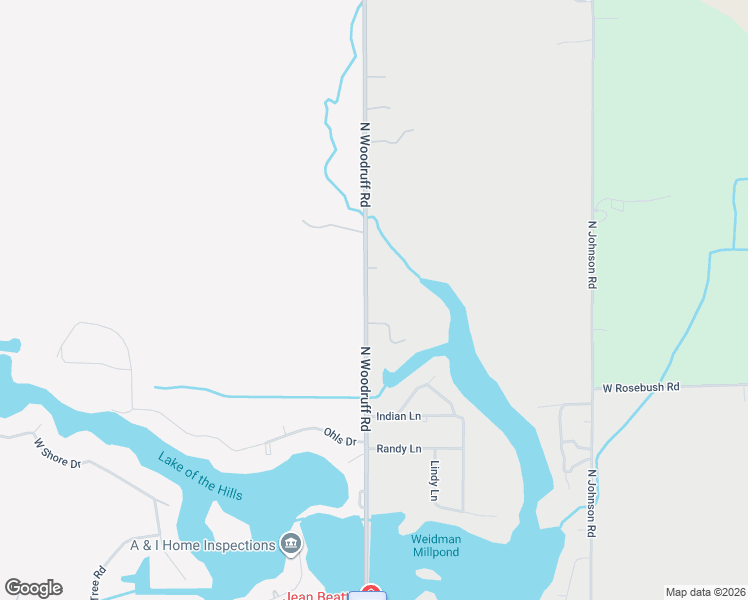 map of restaurants, bars, coffee shops, grocery stores, and more near 4114-4116 North Woodruff Road in Sherman