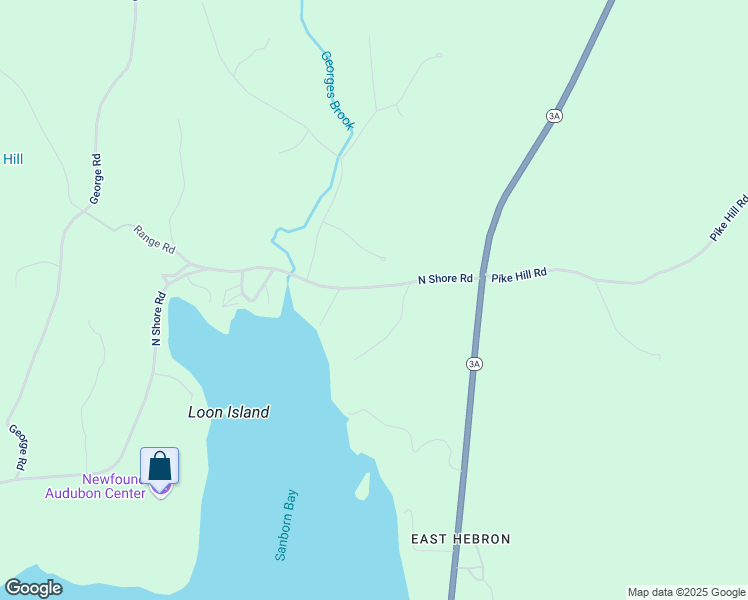 map of restaurants, bars, coffee shops, grocery stores, and more near 454 North Shore Road in Hebron