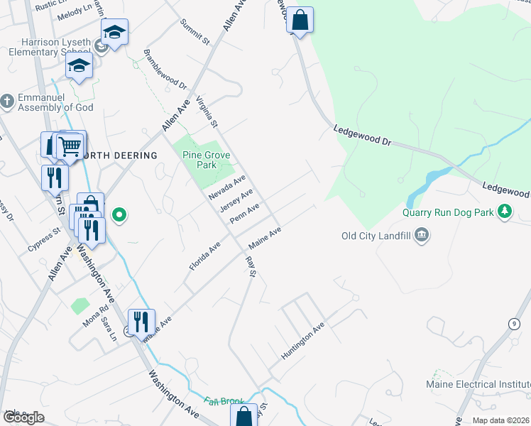 map of restaurants, bars, coffee shops, grocery stores, and more near 98 Virginia Street in Portland