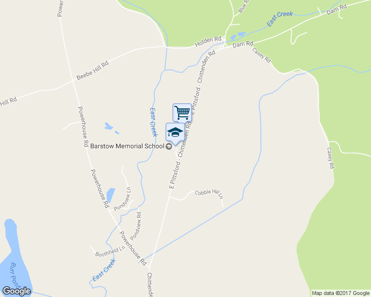 map of restaurants, bars, coffee shops, grocery stores, and more near 224 Chittenden Road in Chittenden