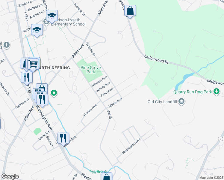 map of restaurants, bars, coffee shops, grocery stores, and more near 98 Virginia Street in Portland