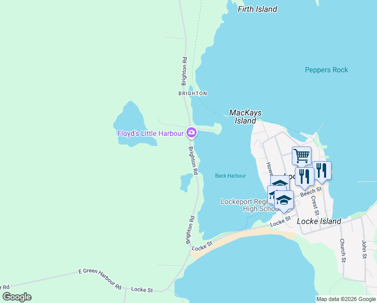 map of restaurants, bars, coffee shops, grocery stores, and more near in Lockeport