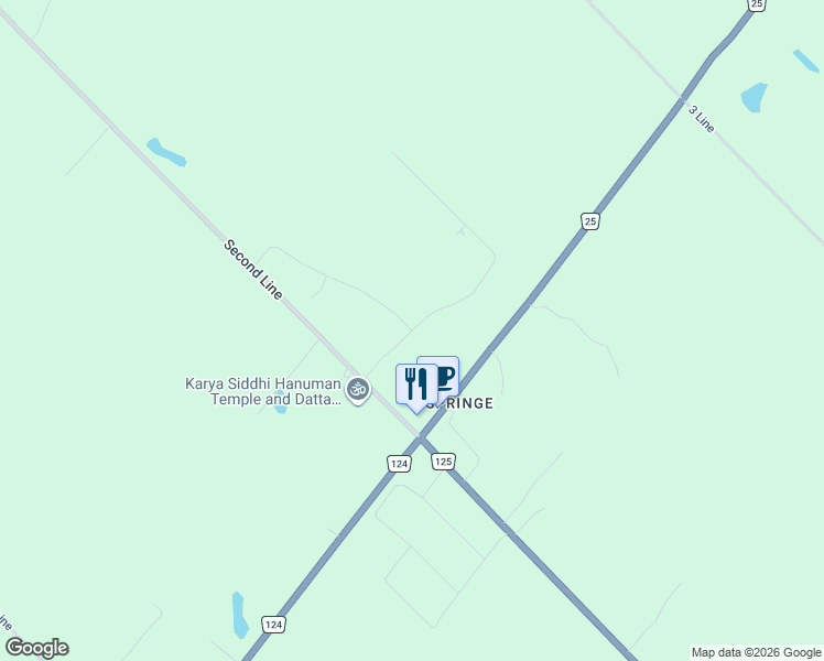 map of restaurants, bars, coffee shops, grocery stores, and more near 27 Stewart Drive in Erin