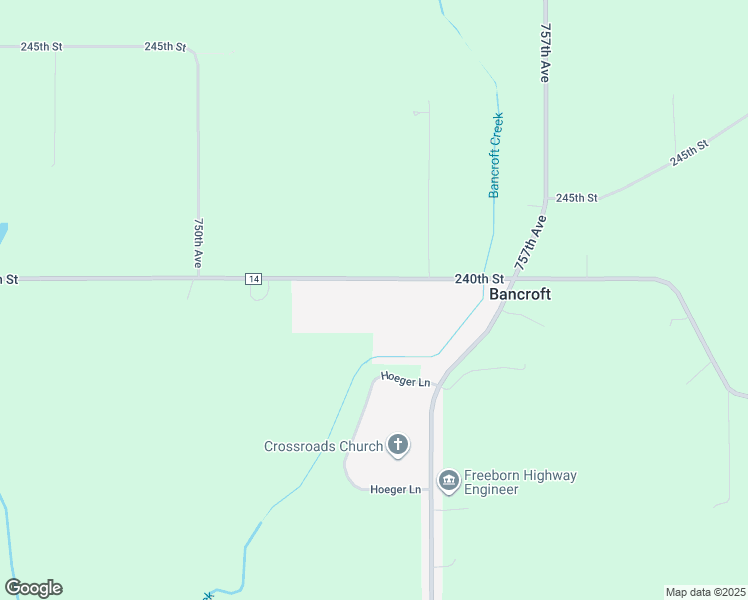 map of restaurants, bars, coffee shops, grocery stores, and more near 75405 240th Street in Albert Lea