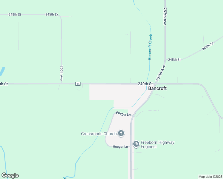 map of restaurants, bars, coffee shops, grocery stores, and more near 75405 240th Street in Albert Lea