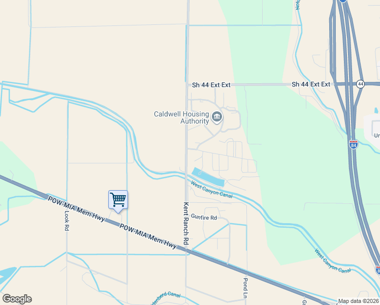 map of restaurants, bars, coffee shops, grocery stores, and more near 22659 Farmway Road in Caldwell
