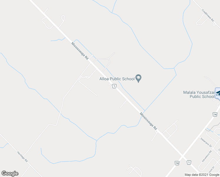 map of restaurants, bars, coffee shops, grocery stores, and more near 12378 Mississauga Road in Caledon