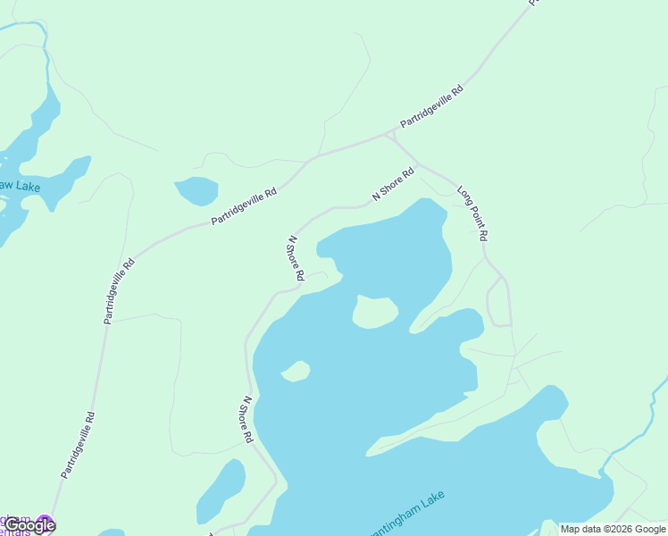 map of restaurants, bars, coffee shops, grocery stores, and more near 5708 North Shore Road in Brantingham