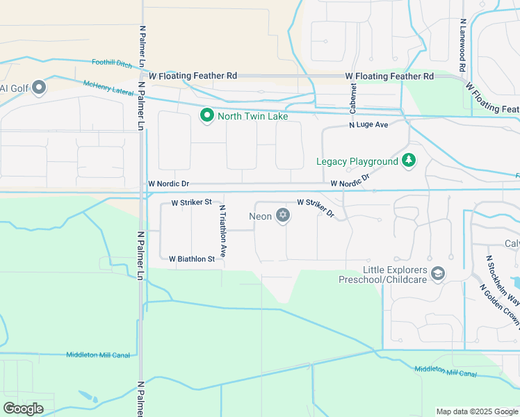 map of restaurants, bars, coffee shops, grocery stores, and more near 1158 North Longhorn Street in Eagle