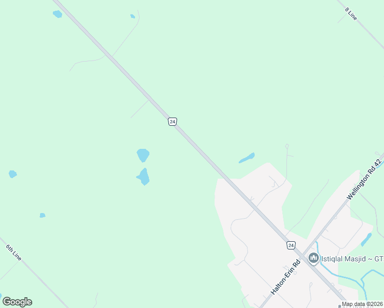 map of restaurants, bars, coffee shops, grocery stores, and more near 4968 County Road 24 in Erin