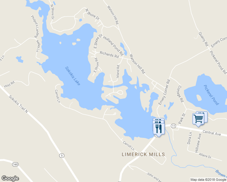 map of restaurants, bars, coffee shops, grocery stores, and more near 3 Perkins Way in Limerick