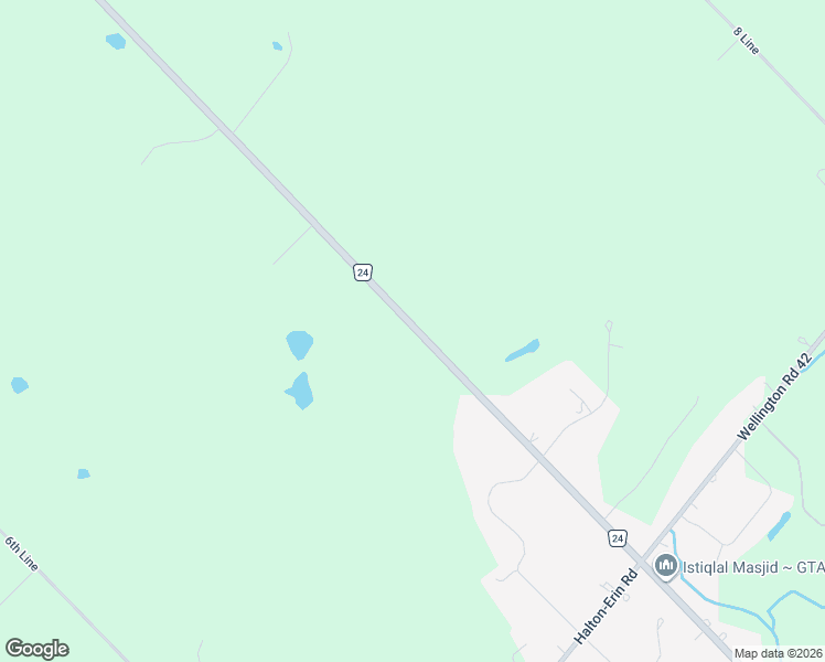 map of restaurants, bars, coffee shops, grocery stores, and more near 4968 County Road 24 in Erin