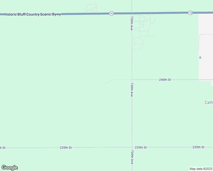 map of restaurants, bars, coffee shops, grocery stores, and more near 72801 240th Street in Grand Meadow