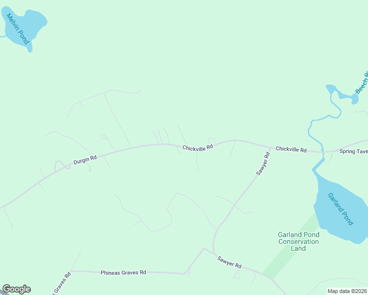 map of restaurants, bars, coffee shops, grocery stores, and more near 269 Chickville Road in Ossipee