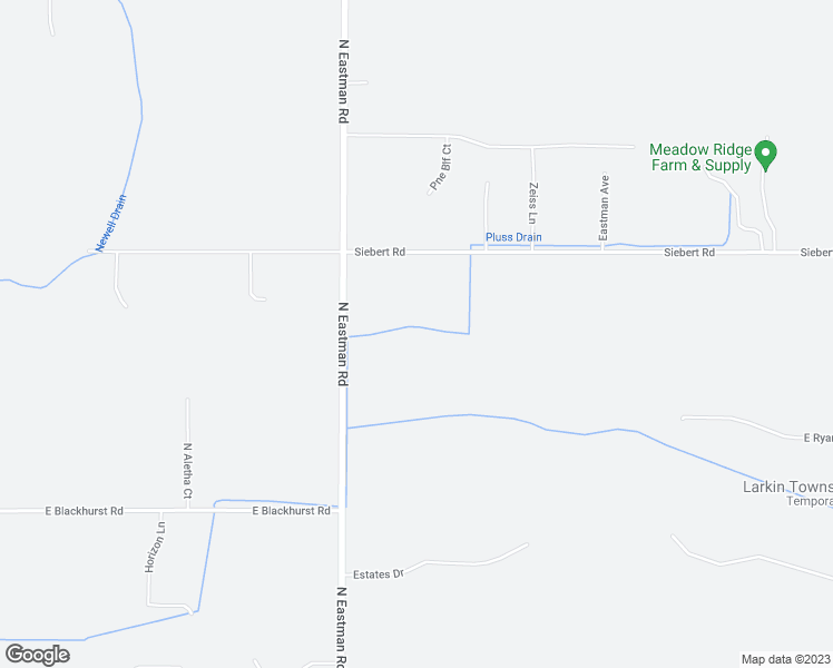 map of restaurants, bars, coffee shops, grocery stores, and more near 3216 North Eastman Road in Midland