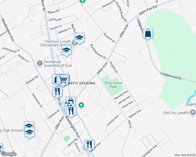 map of restaurants, bars, coffee shops, grocery stores, and more near 452 Ray Street in Portland