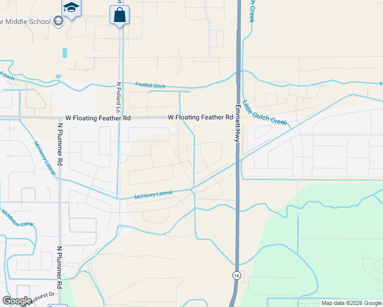map of restaurants, bars, coffee shops, grocery stores, and more near 1460 North Pollard Lane in Star