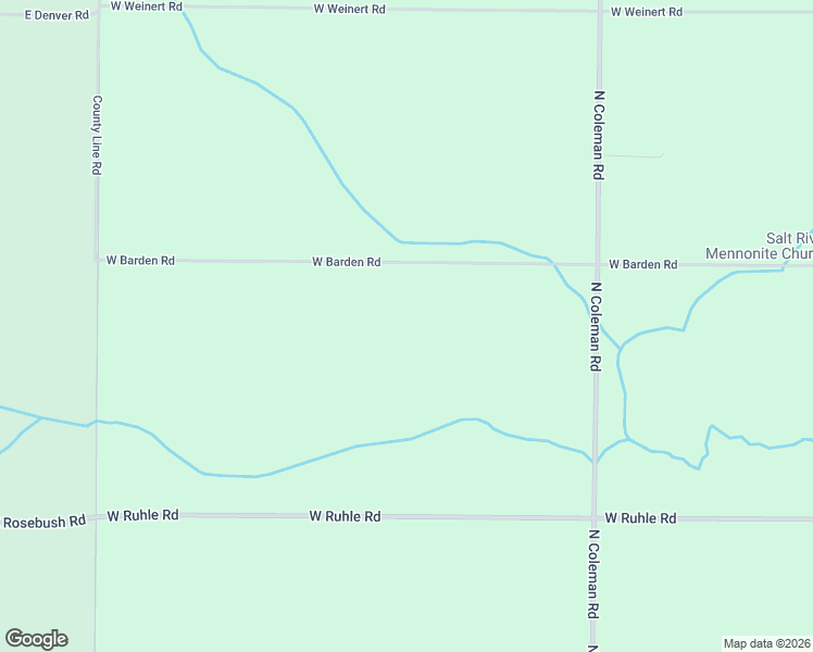 map of restaurants, bars, coffee shops, grocery stores, and more near 5669 West Barden Road in Coleman