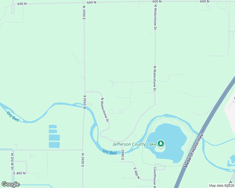 map of restaurants, bars, coffee shops, grocery stores, and more near 3973 East 535 North in Rigby