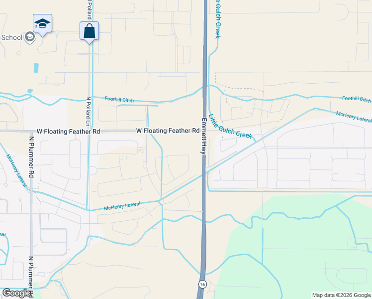 map of restaurants, bars, coffee shops, grocery stores, and more near 1515 Idaho 16 in Star