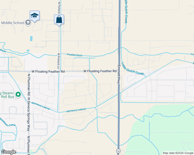 map of restaurants, bars, coffee shops, grocery stores, and more near Rosti Farm Rd in Star