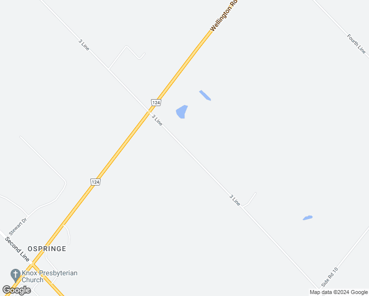 map of restaurants, bars, coffee shops, grocery stores, and more near 3 Line in Erin