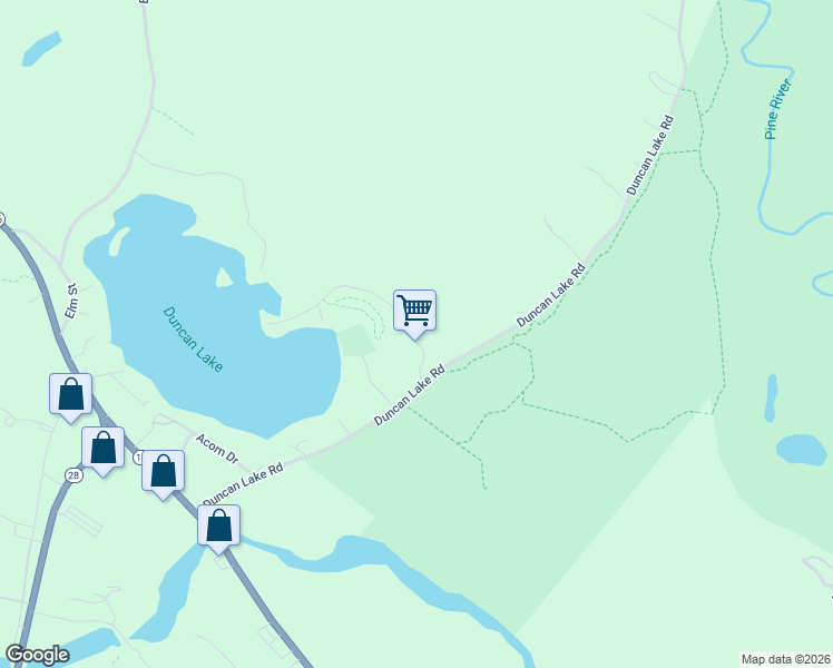 map of restaurants, bars, coffee shops, grocery stores, and more near 8 Gile Road in Ossipee