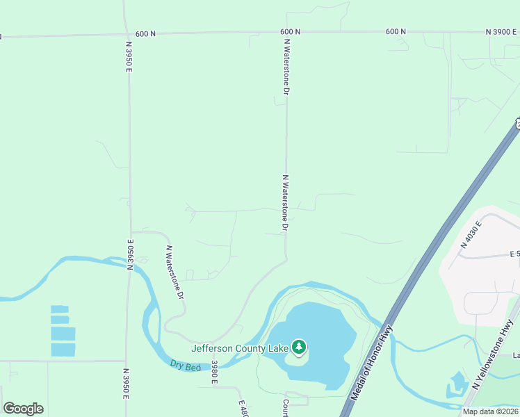 map of restaurants, bars, coffee shops, grocery stores, and more near 3987 East 545 North in Rigby