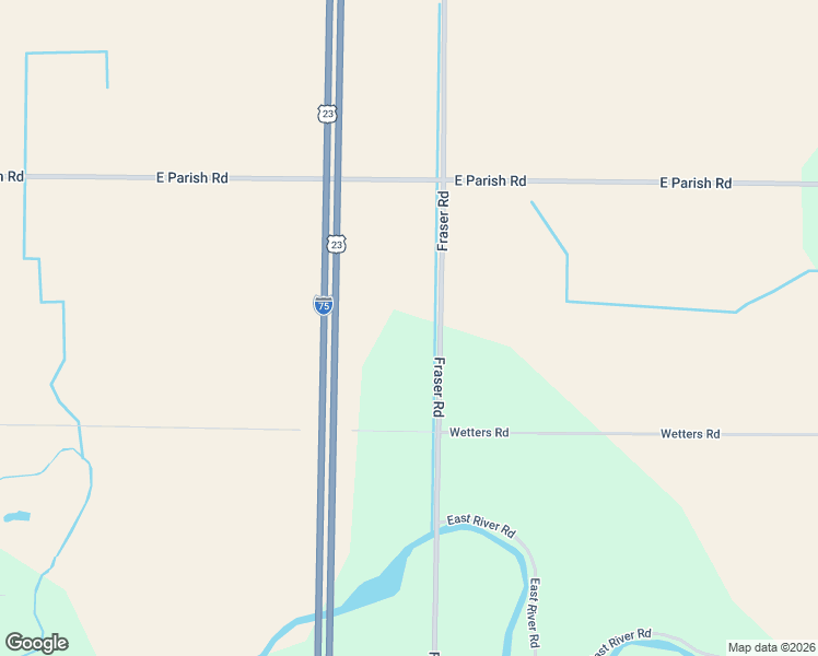 map of restaurants, bars, coffee shops, grocery stores, and more near 1140 Fraser Road in Kawkawlin