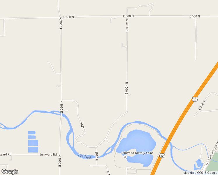 map of restaurants, bars, coffee shops, grocery stores, and more near 3987 East 545 North in Rigby